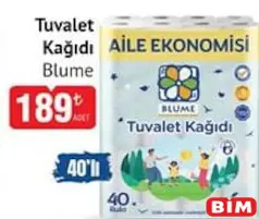 BLUME TUVALET KAĞIDI 40'LI